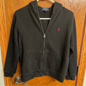Ralph Lauren Kids Black Zip-Up Hoodie